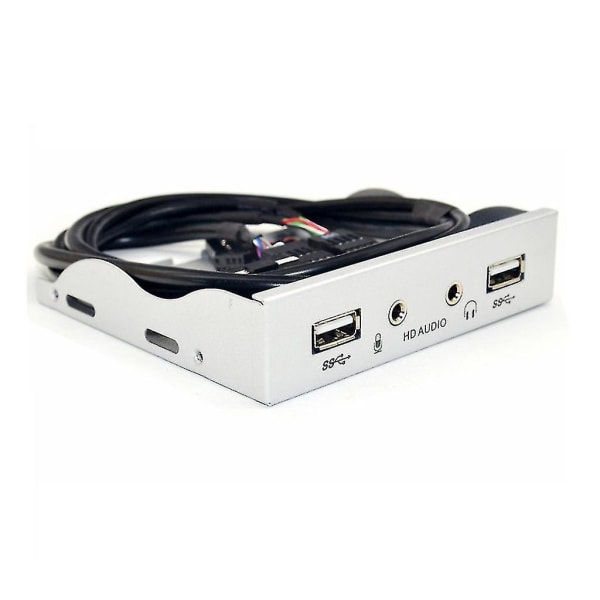 Tietokone Pc 3.5 Tuuman 9-Pin To 2 Usb 2.0 Hub Splitter Jack Laajennus Etupaneeli