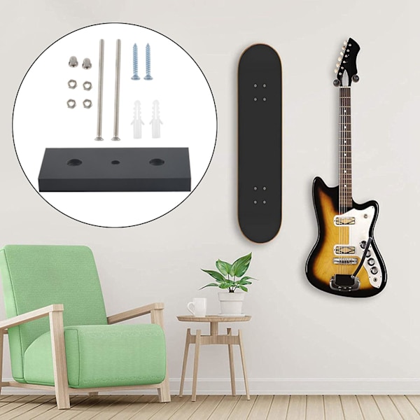 6 stk. Skateboard Flydende Dæk Display Vægmontering Rack Holder Hanger Fit Home Storage Display