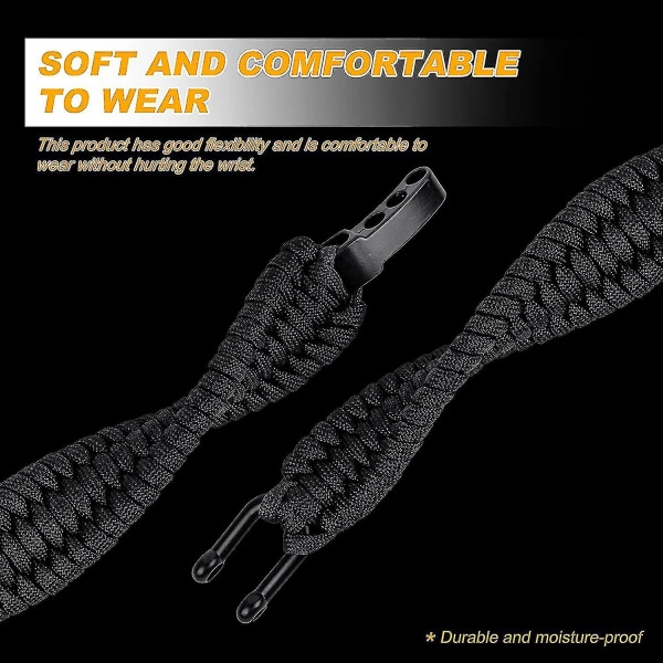 Rustfritt stål U-type Shackle Connection Tre-hulls justerbar (1 stk, svart)
