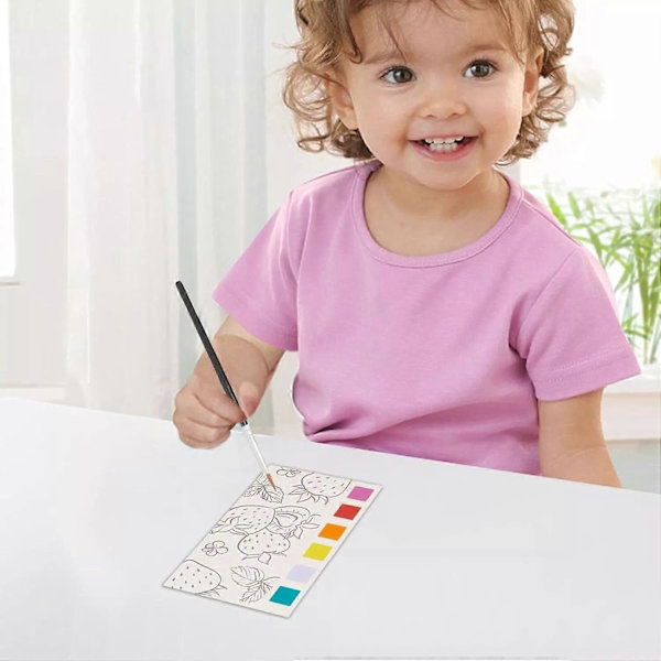 Typo Mini Målarblock, Mini Akvarellmålarblock med 1 Pensel