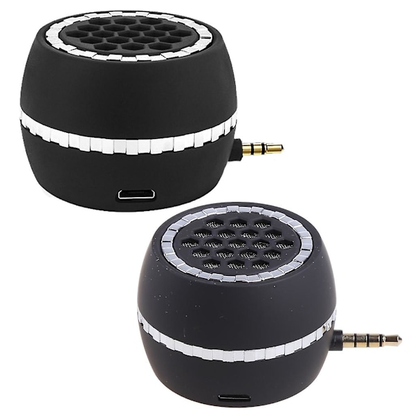 3,5 mm bærbar lydhøyttaler Mini Sound Box for smarttelefoner nettbrett bærbare datamaskiner