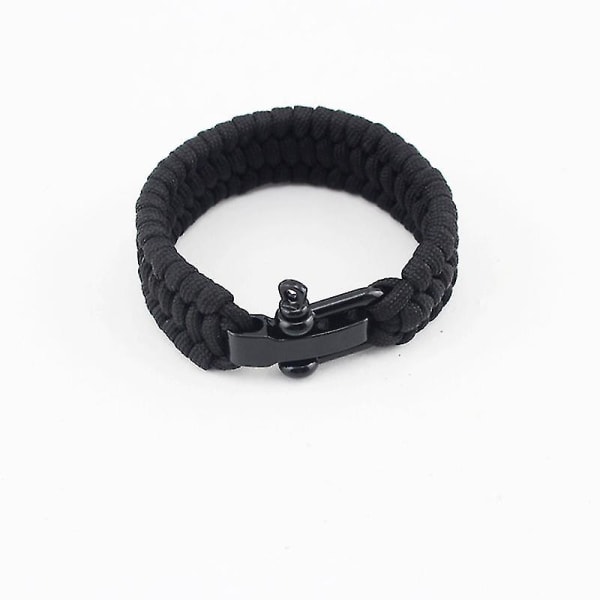 Rustfritt stål U-type Shackle Connection Tre-hulls justerbar (1 stk, svart)