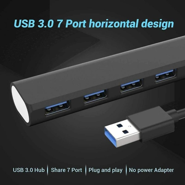 Multi USB jakajia 5gbps 7 porttia USB laajennus USB 3.0 keskitin telakkasovitin portti useita