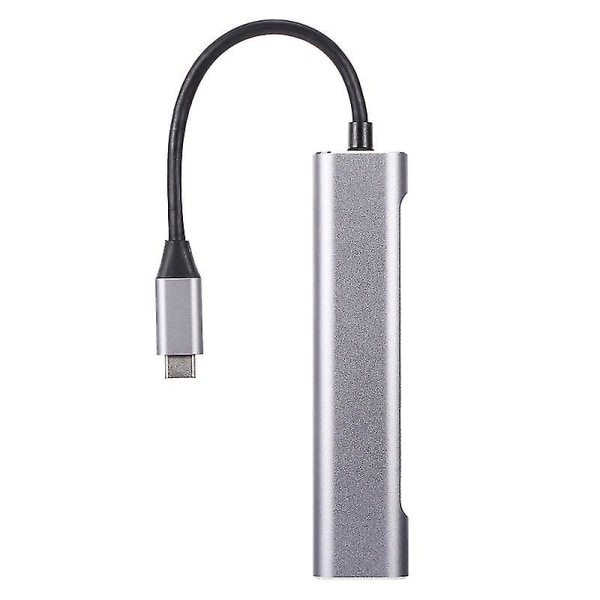 Quick Charge 3.0 6-ports 6a USB bordladeradapter Hub Multiport usb vegglader dockstasjon med LCD-skjerm Intelligent Ic Auto Detect Tech