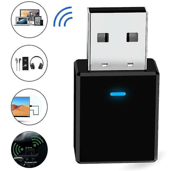 Usb Bluetooth 5.0 Audio Mottaker Sender Trådløs Adapter