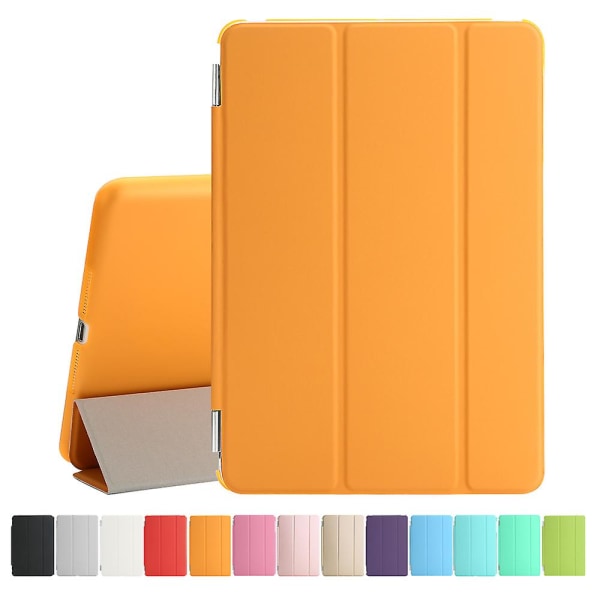 Smart Cover Case Pu Leather Magnetic Thin Protector For Ipad Mini 1 2 3 Orange