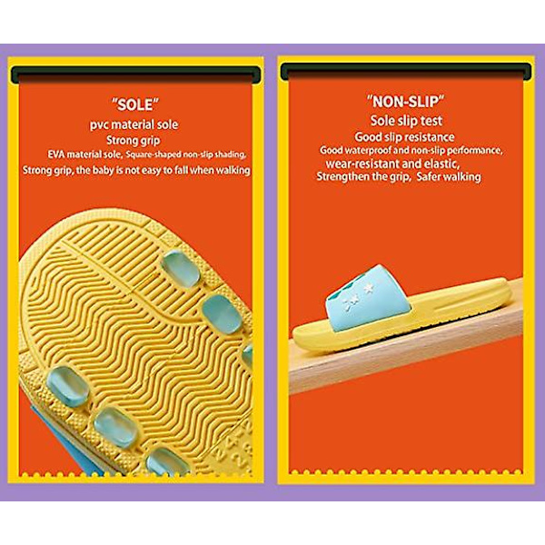 Børneslippers Drenge Og Piger Brusebad Pool Sommerslippers Er Egnet Til Små Børn Mørkeblå
