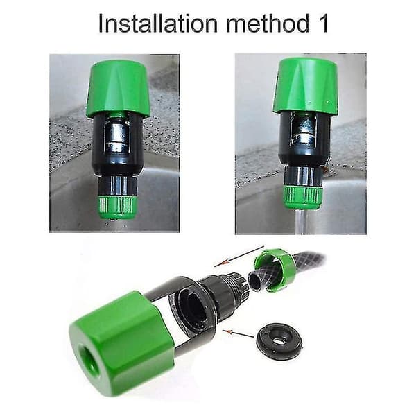 Universal trädgårdsslang vattenkran slangkoppling adapter mixer snabbkoppling