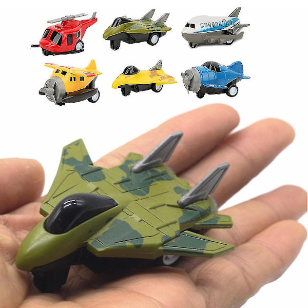 Mini Stimulerande Legeringsplanmodellset, Dra tillbaka leksaksplan för barnbarnsgåva