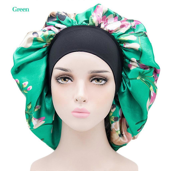 Satin Bonnet Sovehette Elastisk Bonnet Sovehette Kvinner Sovehette Elastisk Sovehette