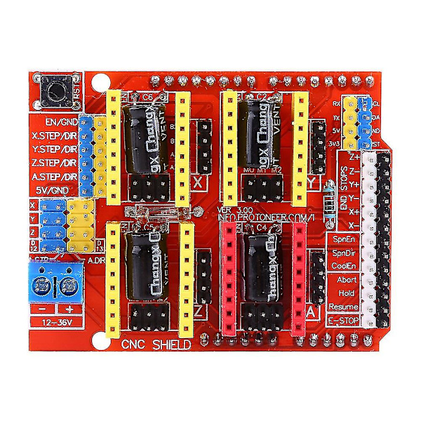 Cnc Shield Udvidelseskort 4stk A4988 Skridtmotordriver Til Graveringsmaskine 3d-printer