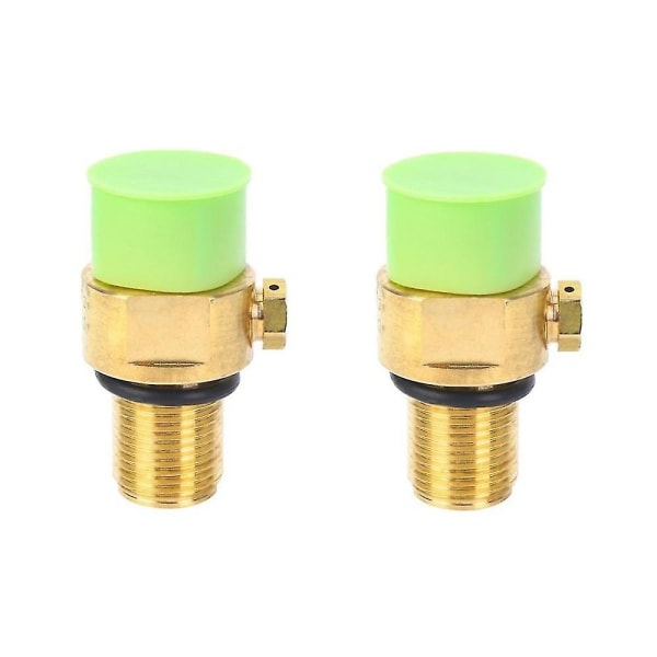 2pcs M18x1.5 Thread Tank Maker Valve Adapter Refill Co2 Pin Replacement 150bar Tr21x4 Tank Valve Ad