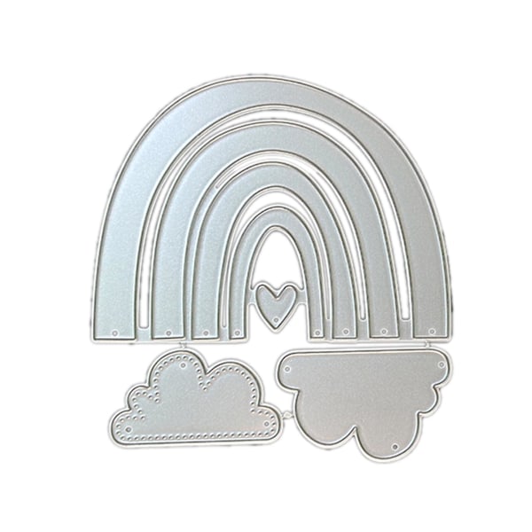 Carbon Steel Cutting Die Metal Rainbow Cloud Love Heart Die Cut Mold Template