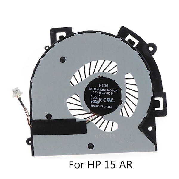 Bærbar PC Kjølevifte for HP Envy X360 15-aq 15-ar 5v 0.5a 4pin Cpu Radiator