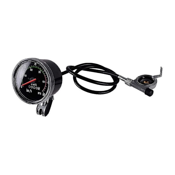 Cykelhastighedsmåler Analog Odometer Universal Cykelcomputer Mekanisk Cykling Rund Meter Måler Stopur Køreudstyr