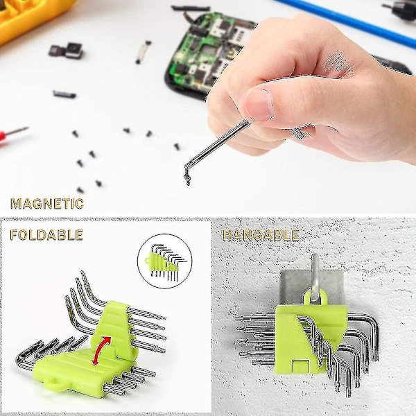 Offset Torx -avaimet - 8-osainen Torx-avainsarja, tähtipääruuvimeisseli T5 T6 T7 T8 T9 T10 T15 T20, avainsarjat Käsikäyttöiset työkalut Torx-kuusiokoloavaimet