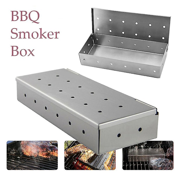 Rustfrit Stål BBQ Ryger Kold Rygeboks Grill Til Kød Fisk Køkken Camping