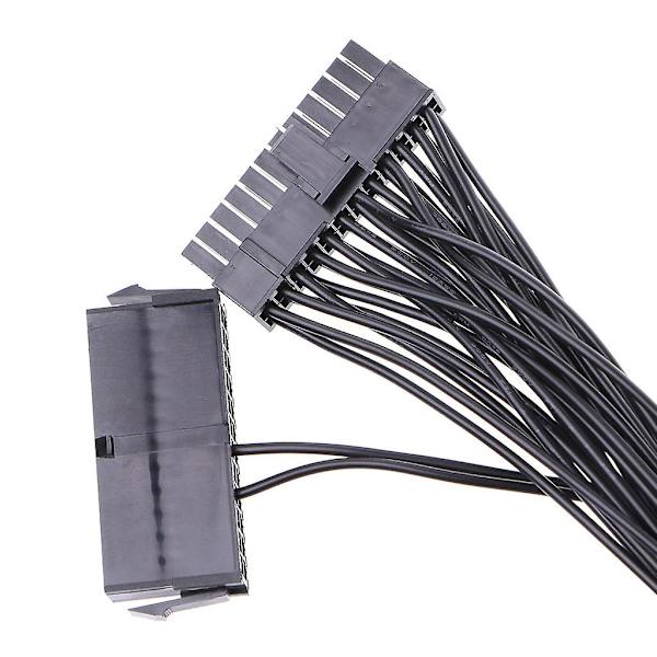 30 cm ATX 24-bens han til 24-bens hun strømforsyningsforlængerkabel 18 AWG