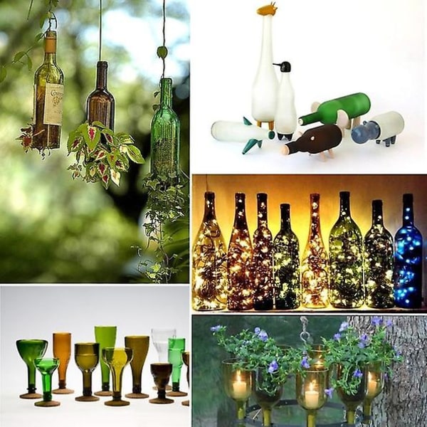 Glasskutter Vinflasker Krukke Resirkuleringsflaske Skjæremaskin Gjør-det-selv håndverksverktøysett