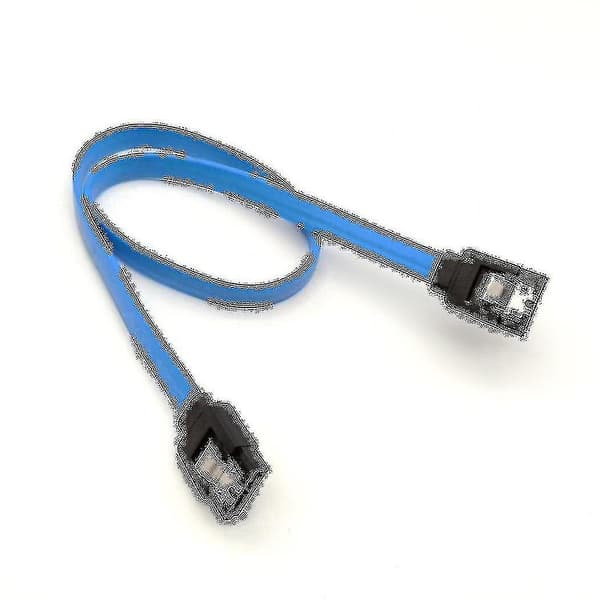 40cm Sata 3.0 Iii Hög Hastighet 6.0 Gbps Datakabel, 5st Svart + 5st Blå