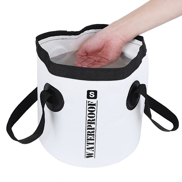 Hopfällbar PVC-hink för utomhusbruk, bärbar, lätt och vattentät