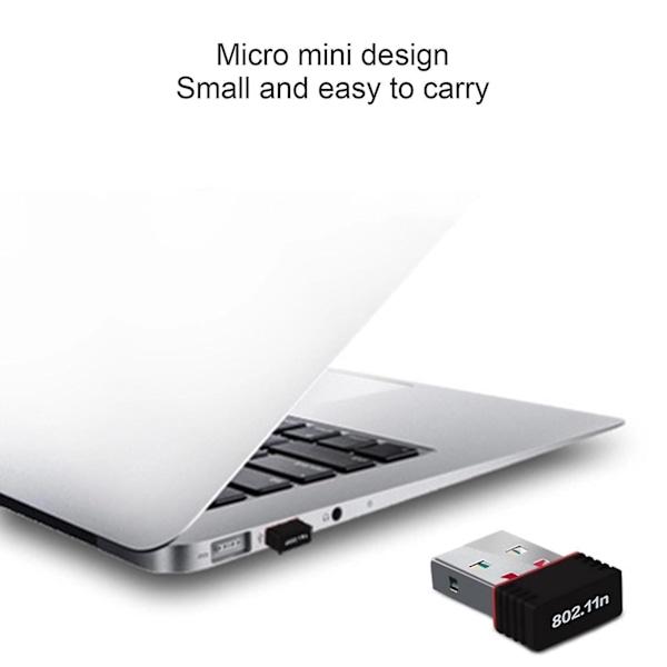 Wifi-adapter - Stabilt signal Kompakt Usb trådløs adapter til sovesal