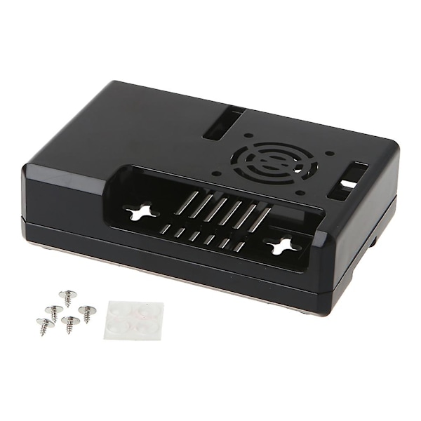 ABS plast for gjennomsiktig boks, rød, for lukket deksel for Raspberry Pi 2 / 3