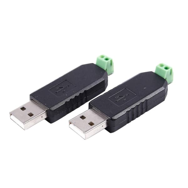2x PC USB til RS485 -485 interfacekonverter Serieadapter kompatibel + PLC