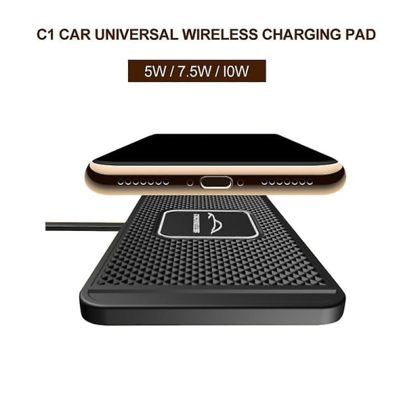 Usa Qi Standard Car Wireless Charging Launch Pad Trådlös biltelefonladdare Snabb