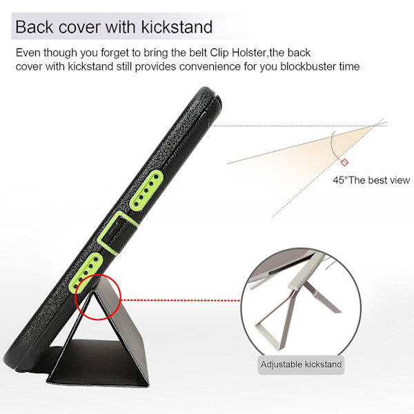 Grönt Smart Cover + Stötsäkert Defender-fodral för Apple iPad Pro 9.7