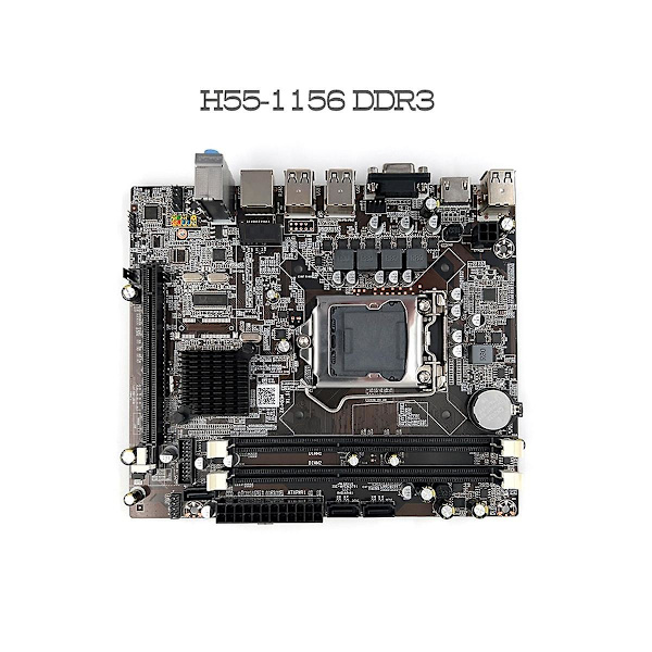 H55 Emolevy Lga1156 Tukee I3 530 I5 760 Sarjan Cpu Ddr3 Muistia Emolevy+i5 750 Cpu+sata C