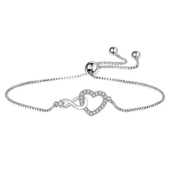 Glittrande Kristallhjärta Armband