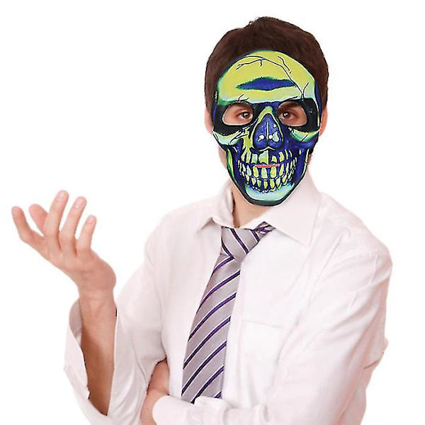 Halloween kraniemaske spøgelsesfestival sublimering horror maske cos karneval dans dekoration rekvisitter