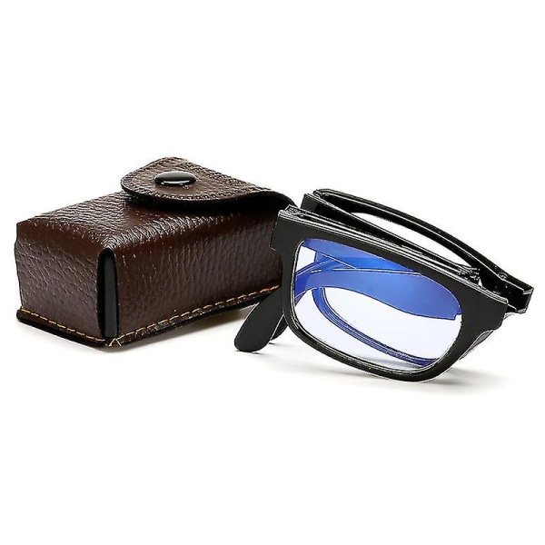 100-400 grader foldbare blåt lysblokerende læsebriller Presbyopiske briller til ældre læse