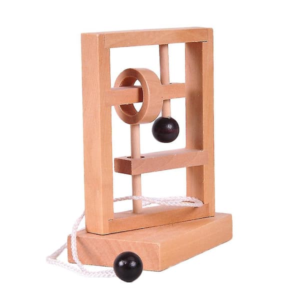 Hotsale! 3D skrivebord Nyhet Tre Tau Loop Puslespill IQ Mind String Hjerne