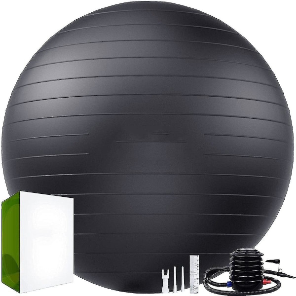 65 cm Gym Fitness Balance Træningsbold Pvc Yogabold Med Hurtig Pumpe