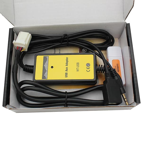 Auton USB-sovitin Mp3-audioliitäntä Sd Aux -datakaapeli Yhdistä C D -vaihtaja