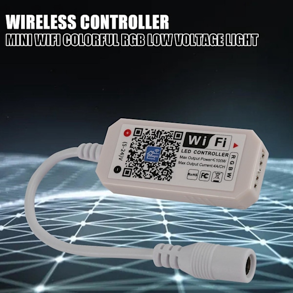 RGBW LED-remsa-styrenhet, Bluetooth WiFi-appstyrd, dimmerkontroll för Android/IOS-system