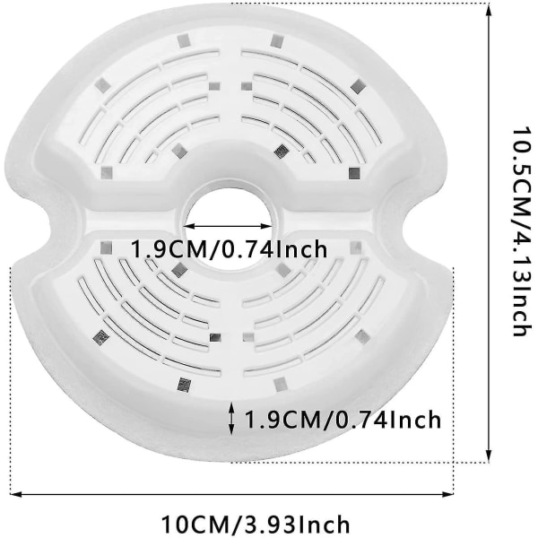 Katte- og hundefontænefiltre, erstatningsfiltre til kæledyrsfontæner med harpiks og aktivt kul (pakke med 8)