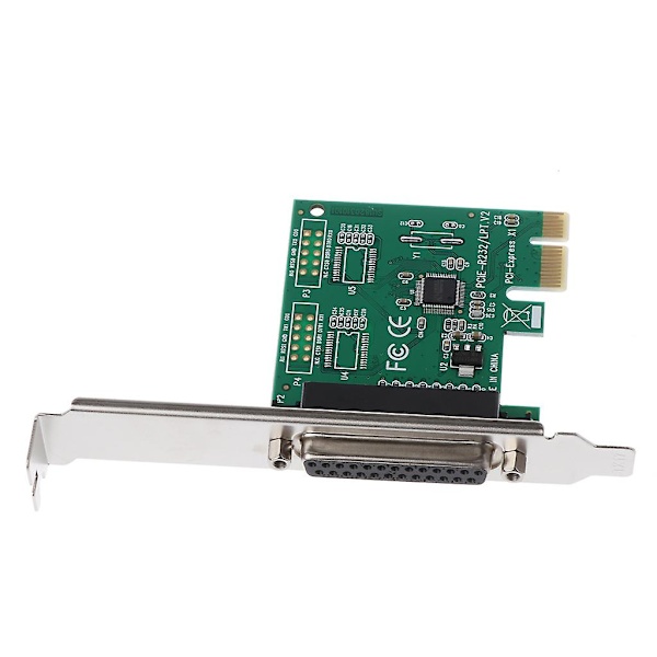 Parallel Port Db25 25pin Pcie Riser Card Lpt Printer Til Pci-e Express Kort