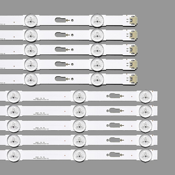 10 st LED-bakgrundsbelysningsremsa för Samsung UE40JU6060 UE40MU6125 UE40KU6100 UE40KU6000 UE40JU6400 UE40JU6500 BN96-34792A 34791A