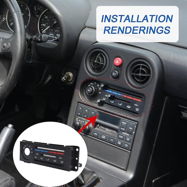 Interiör Trim Värmeelement Hvac Kontrollpanel För Miata 1990-1997 Na01-61-c04a