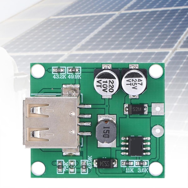 3 x Spenningsstabilisator USB-lademotul Dedikert Nedtrapping Kretskort for Solcellefoldbar Veske