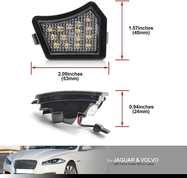 2 stk. LED-baklygte-pytlys - Baklygte-velkomstlys til Volvo V40 XC90 S40