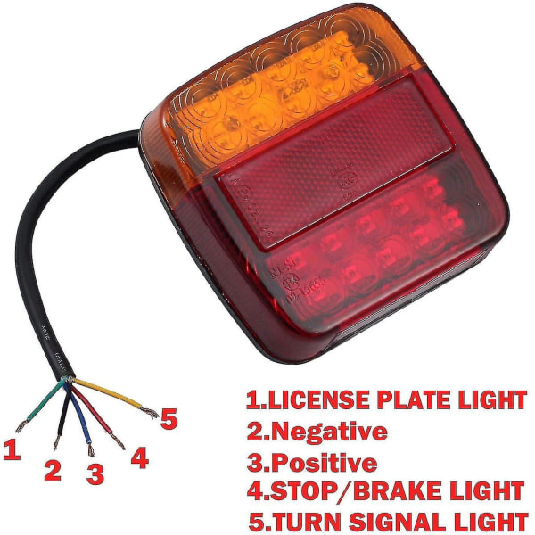 Truck Baklys 12v Led Bakre Bremslys Blinklys 2stk