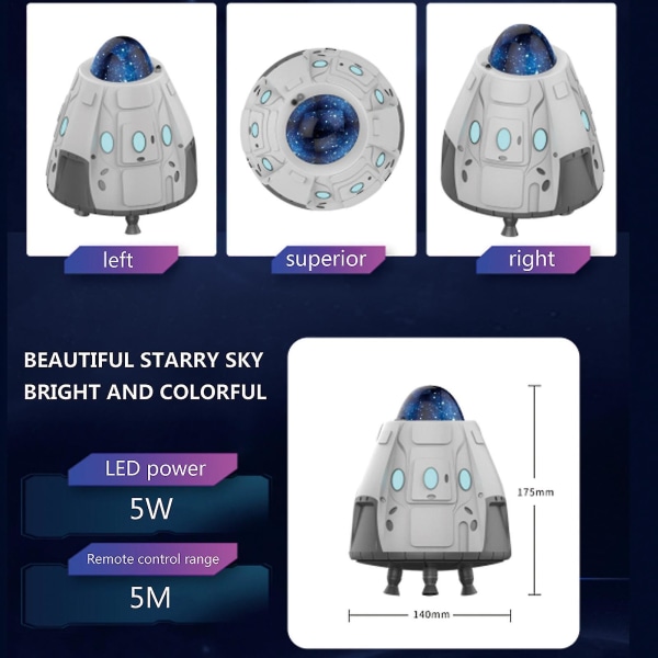 Starry Starry Sky -projektori yövalo 5v USB makuuhuoneen kodin sisustamiseen