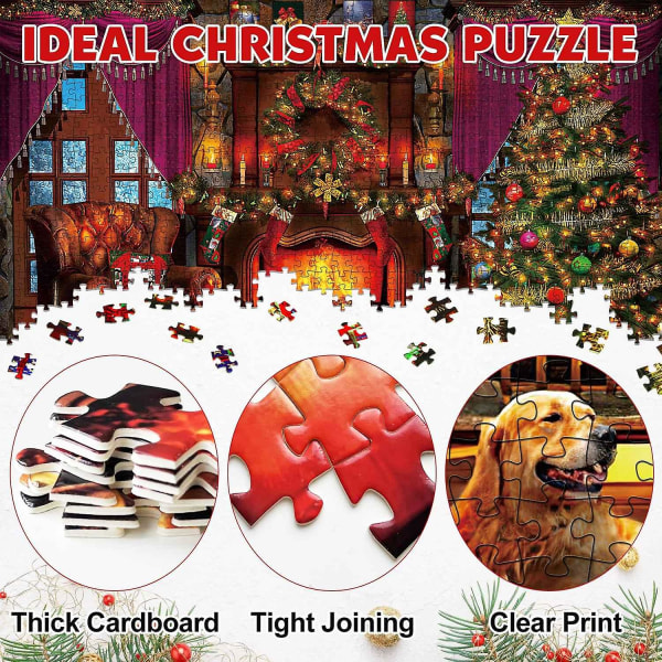 Puslespill Adventskalenderboks Julenedtellingskalender Jigsaw Puzzle-Q1098