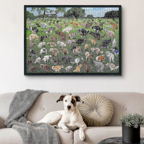 1000 Palan Puzzle, 101 Kakkaava Koiranpentua Puzzle, Koirat Kakkaavat Puzzle, Hauska Loma Joulu