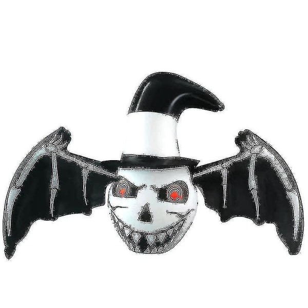 Pvc Uppblåsbar Halloween Pumpkin Ghost Bat Döskalle med inbyggda LED-lampor Rekvisita Dekoration 1st Bl