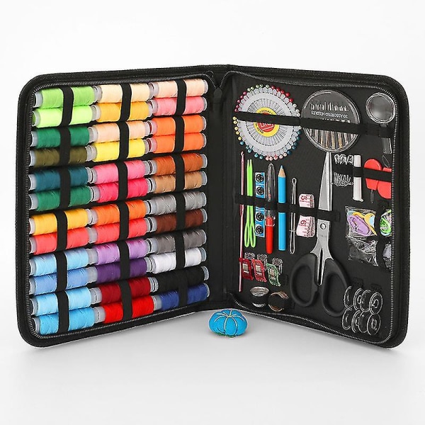 Sewing Kit With 183 Sewing Accessories, 38 Spools Of Thread Included, Sewing Kit, Sewing Machine Accessories, Sewing Box For Beginners, Children, Trav